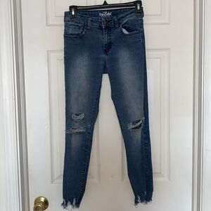 Pink label destroyed skinny jeans